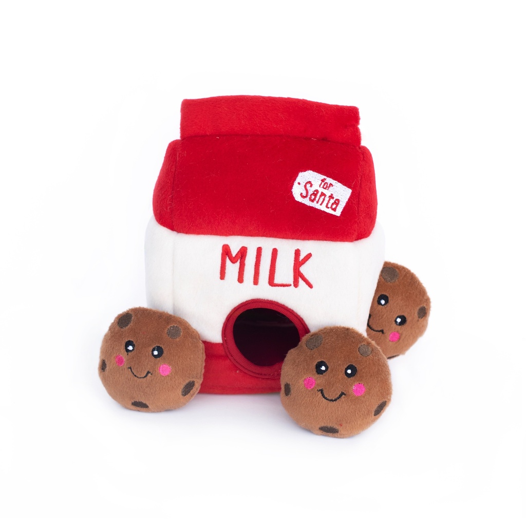 Іграшка для собак Бокс Санти Молоко та Печиво Holiday Burrow™ - Santa's Milk and Cookies ZippyPaws