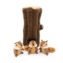 Іграшка для собак Дупло з білочками Zippy Burrow - Burrow Log with 3 chipmunks ZippyPaws