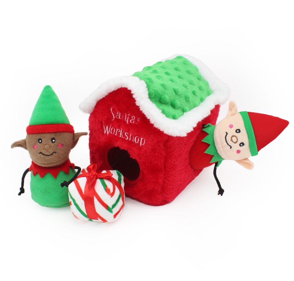 Іграшка для собак Майстерня Санти Holiday Burrow® - Santa's Workshop ZippyPaws
