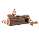 Іграшка для собак Святкове Дупло з білочками Holiday Burrow™ - Yule Log ZippyPaws