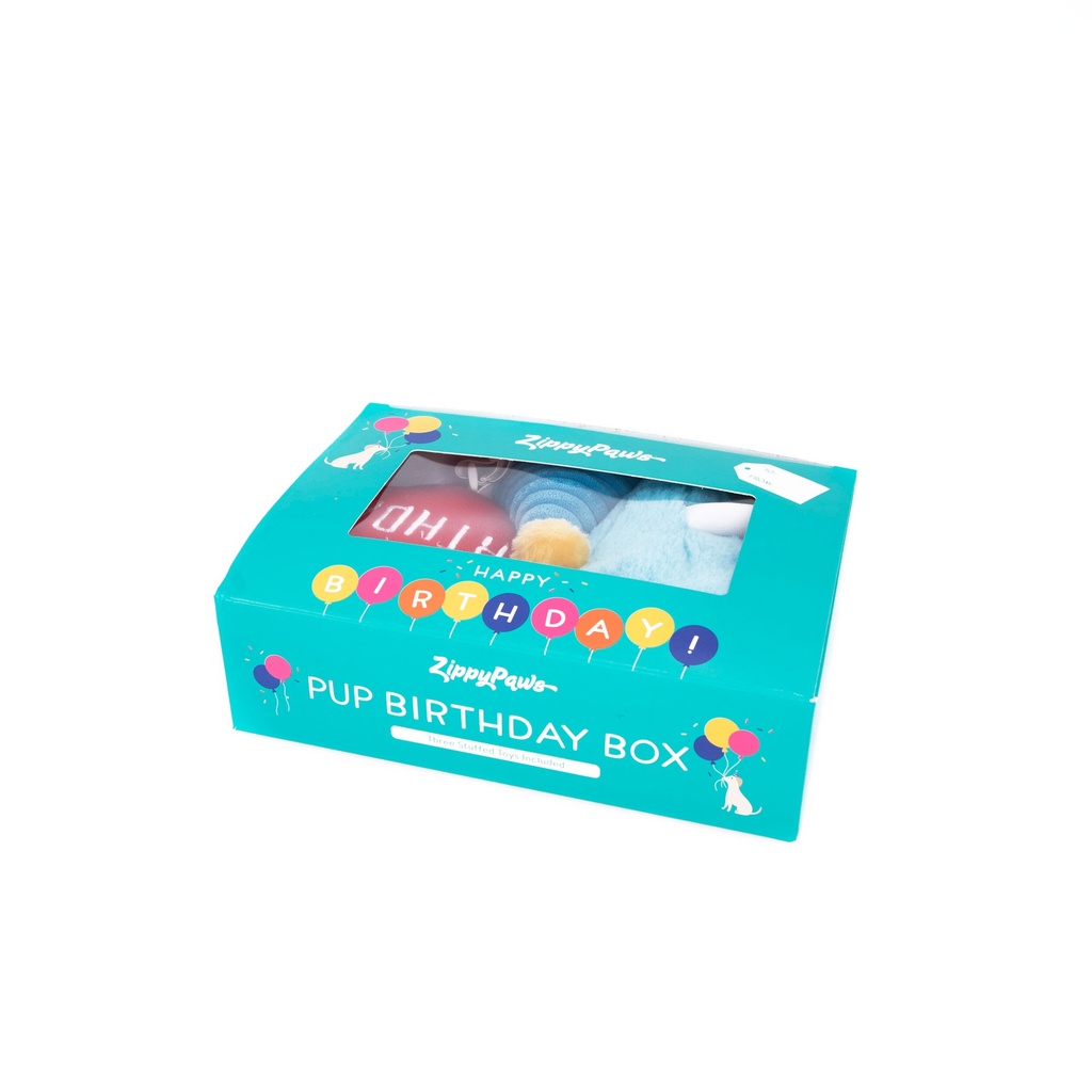 Іграшка для собак Святковий набір до Дня Народження Birthday Box Blue ZippyPaws
