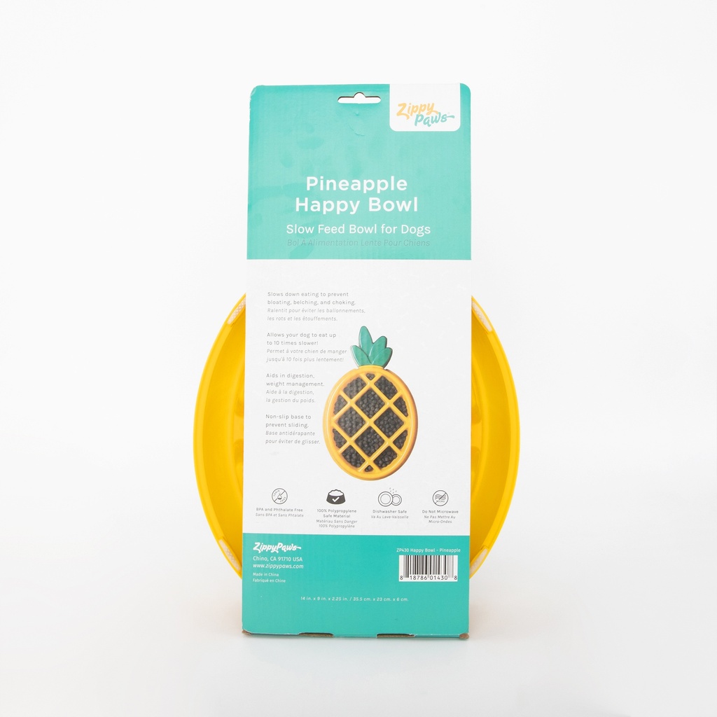 Миска для повільної їжі для собак Ананас Happy Bowl - Pineapple ZippyPaws