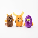 Іграшка для собак Друзі Бобер / Лось / Морж Squeakie Buddies - Pack 3 шт ZippyPaws
