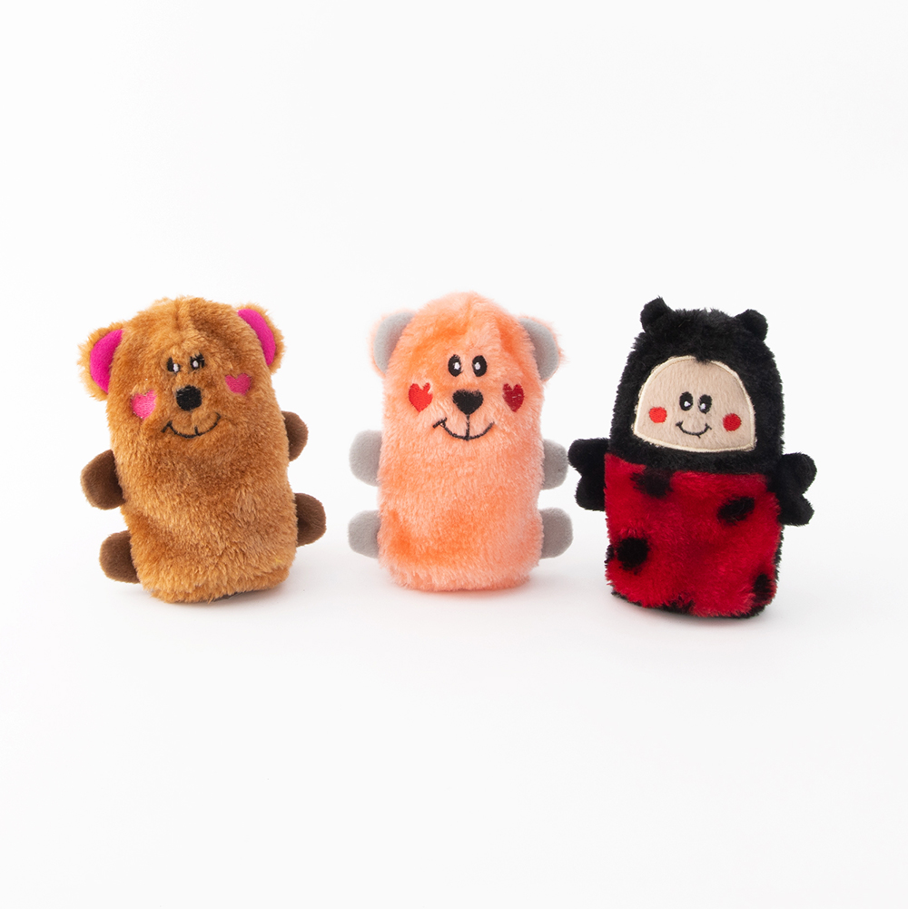 Іграшка для собак Любі Друзі Valentine's Squeakie Buddies - Pack of 3 ZippyPaws