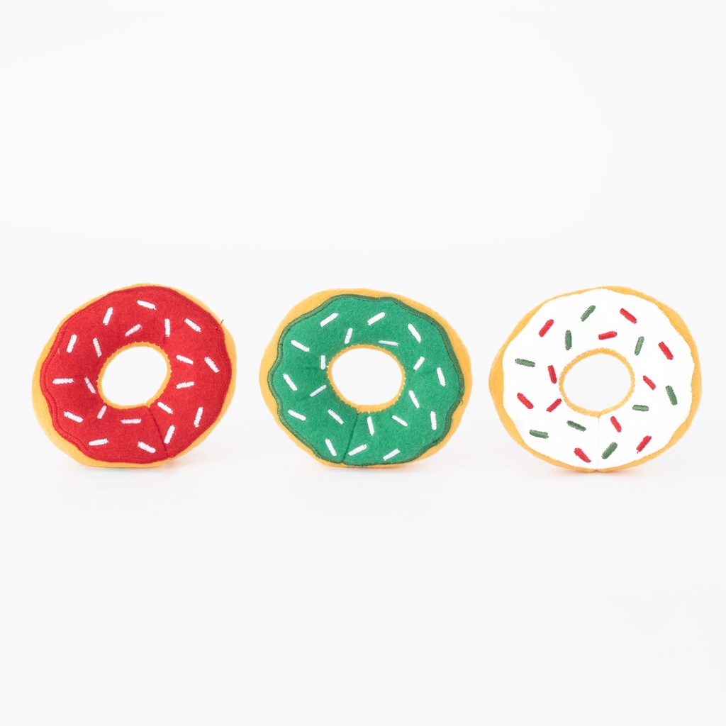 Іграшка для собак Святкові Міні Донати Holiday Miniz 3-Pack Donutz ZippyPaws