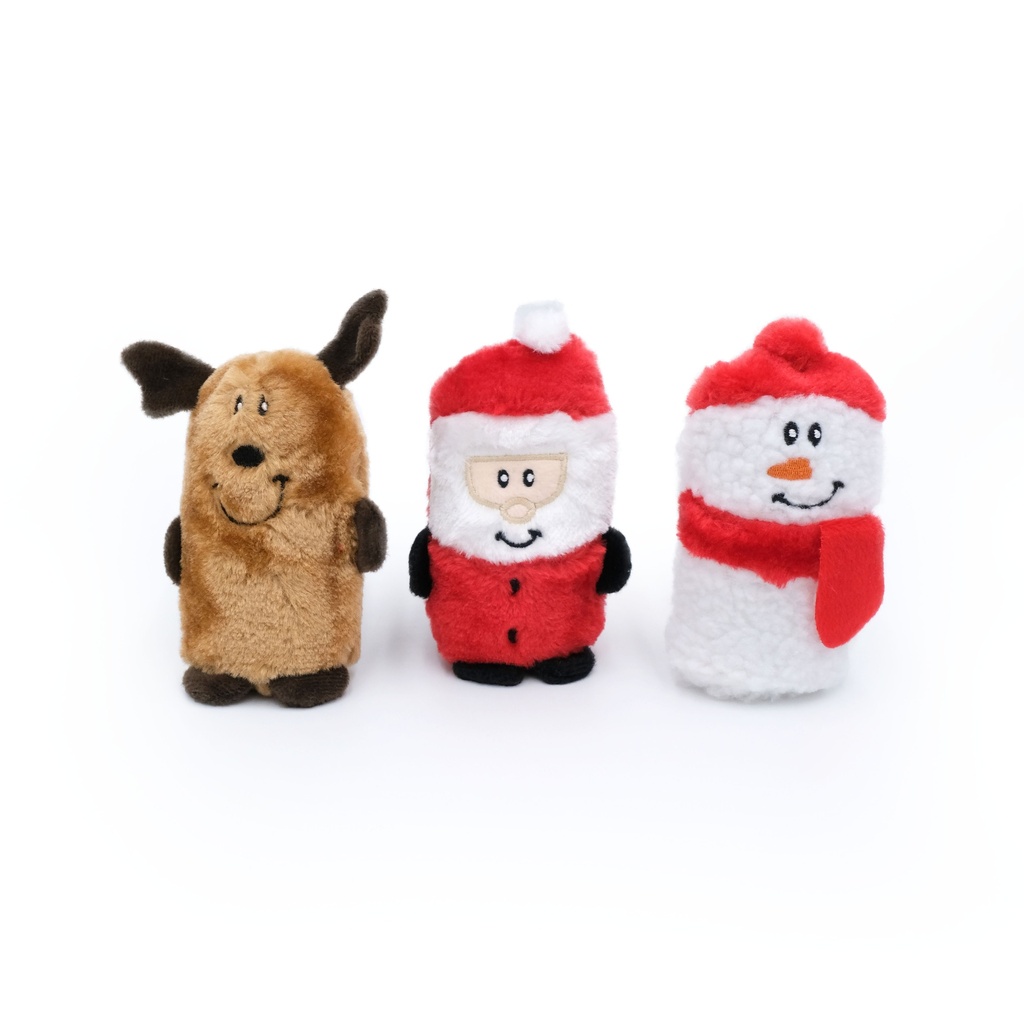Святковий набір 3-х іграшок для собак Holiday Squeakie Buddies ZippyPaws