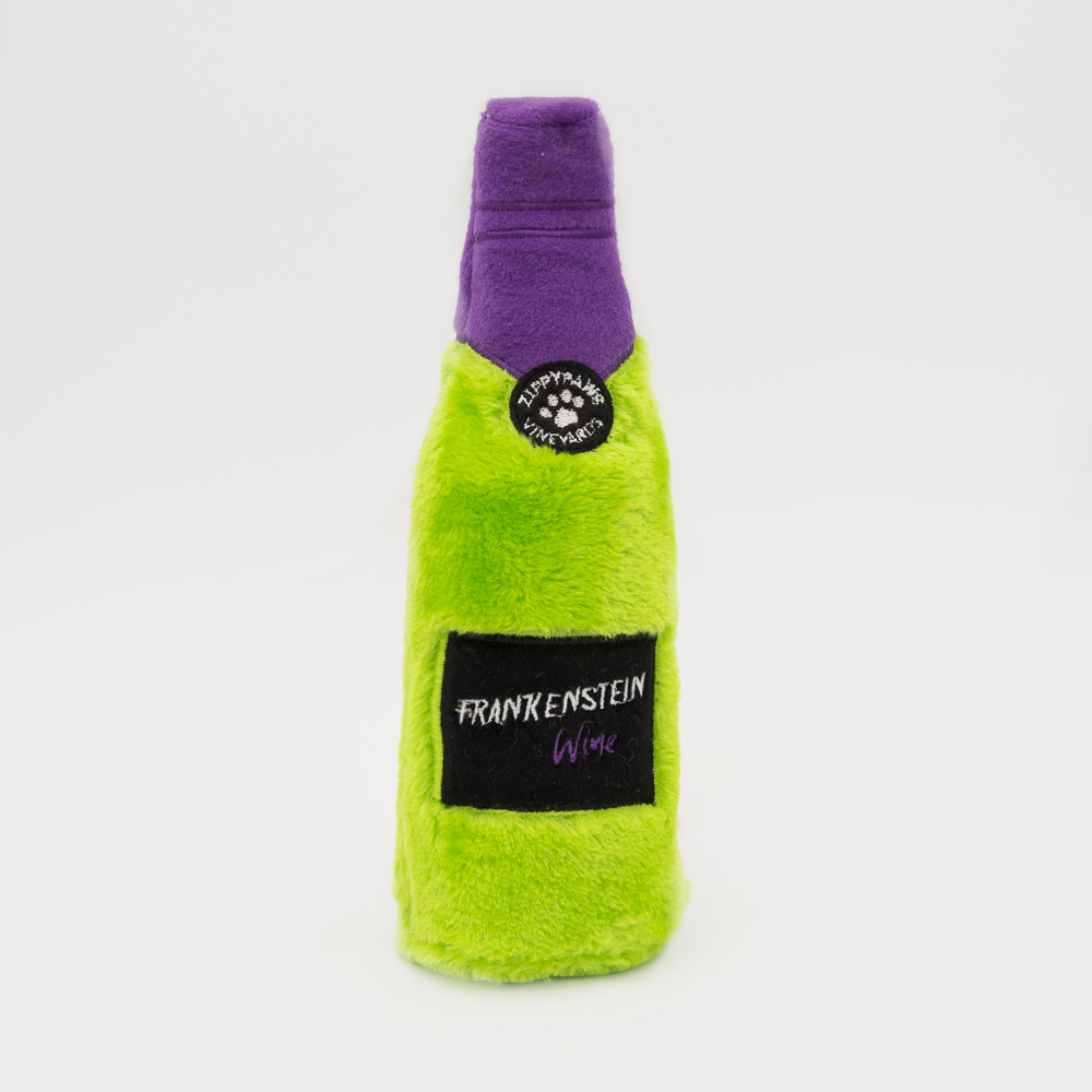 Іграшка для собак Хрустка Пляшка Halloween Happy Hour Crusherz - Frankenstein Wine ZippyPaws