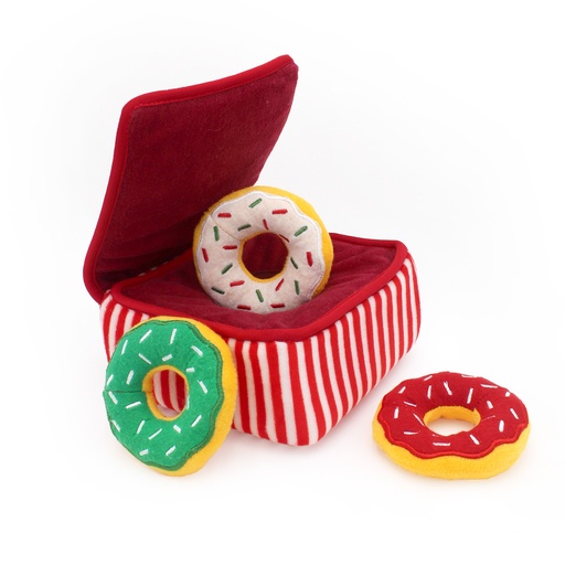 Іграшка для собак Святковий бокс донатів Holiday Burrow™ - Donutz Box ZippyPaws