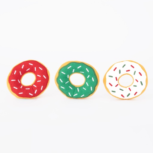 Іграшка для собак Святкові Міні Донати Holiday Miniz 3-Pack Donutz ZippyPaws