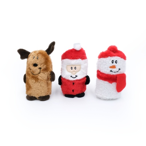 Святковий набір 3-х іграшок для собак Holiday Squeakie Buddies ZippyPaws