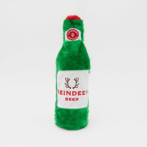 Іграшка для собак Хрустка Пляшка Holiday Happy Hour Crusherz - Reindeer Beer ZippyPaws