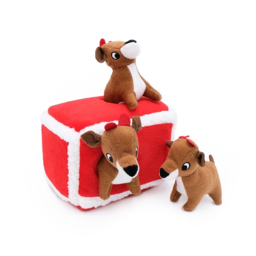 Іграшка для собак Бокс з Оленями Holiday Burrow™ - Reindeer Pen ZippyPaws