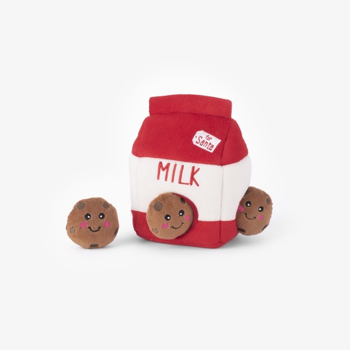 Іграшка для собак Бокс Санти Молоко та Печиво Holiday Burrow™ - Santa's Milk and Cookies ZippyPaws